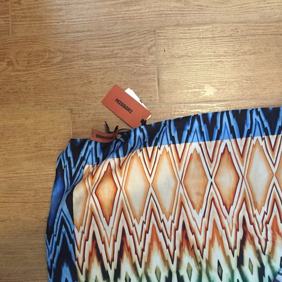 NEW NWT Auth Silk Missoni Scarf Handkerchief Top - Picture 5 of 6